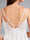 A-Line/Princess Spaghetti Straps V-Neck Ruched Maternity Wedding Dresses with Pleats & Appliques