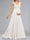 A-Line/Princess Sleeveless Long Chiffon Maternity Wedding Dresses with Bow & Pleats