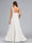A-Line/Princess One-Shoulder Sleeveless Ruched Maternity Wedding Dresses with Ruffles
