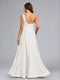 A-Line/Princess One-Shoulder Sleeveless Ruched Maternity Wedding Dresses with Ruffles