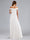 A-Line/Princess Off-the-Shoulder Sleeveless Ruched Formal Maternity Wedding Dresses