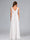 A-Line/Princess V-Neck Sleeveless Ruched Floor-Length Maternity Wedding Dresses