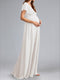 A-Line/Princess V-Neck Flutter Sleeves Ruched Stylish Maternity Wedding Dresses