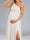A-Line/Princess One-Shoulder Ruched Long Chiffon Maternity Wedding Dresses with Split Side