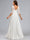 A-Line/Princess Scoop Neck Floor-Length Chiffon Maternity Wedding Dresses with Lace