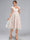 A-Line/Princess V-Neck Knee-Length Lace Maternity Wedding Dresses with Sash