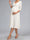 A-Line/Princess V-Neck 3/4 Sleeves Tea-Length Maternity Wedding Dresses with Bowknot