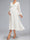 A-Line/Princess V-Neck Tea-Length Long Sleeves Chiffon Maternity Wedding Dresses with Bowknot
