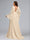 A-Line/Princess V-Neck Sweep Train Long Sleeves Lace Maternity Wedding Dresses with Side Slit