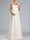 A-Line/Princess V-Neck Floor-Length Short Sleeves Lace Maternity Wedding Dresses