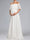 A-Line/Princess Off-the-Shoulder Lace Floor-Length Maternity Wedding Dresses