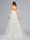 A-Line/Princess Strapless Tulle Sweep Train Maternity Wedding Dresses with Removable Sleeves