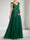 A-Line/Princess V-Neck Cap Sleeves Floor Length Maternity Wedding Guest Dresses with Lace