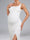 Sheath/Cloumn Square Neck Sleeveless Floor Length Maternity Wedding Guest Dresses with Side Slit