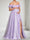 A-Line/Princess Off-the-Shoulder Floor Length Maternity Wedding Guest Dresses with Side Slit & 3D Flower