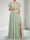 A-Line/Princess V-Neck Floor Length Tulle Maternity Wedding Guest Dresses with Side Slit