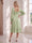 A-Line/Princess Long Sleeves Knee-Length Satin Maternity Wedding Guest Dresses with Ruffles