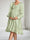 A-Line/Princess Long Sleeves Knee-Length Satin Maternity Wedding Guest Dresses with Ruffles