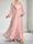 A-Line/Princess Square Neck Ankle-Length Long Sleeves Tulle Maternity Wedding Guest Dresses with Bowknot