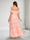 A-Line/Princess Off-the-Shoulder Ankle-Length Tulle Maternity Wedding Guest Dresses with Tiered Ruffles