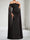Trumpet/Mermaid Off-the-Shoulder Floor-Length Chiffon Maternity Wedding Guest Dresses with Cape