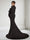 Trumpet/Mermaid High Neck Court Train Long Sleeves Maternity Wedding Guest Dresses