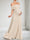 Sheath/Cloumn Off-the-Shoulder Sleeveless Floor-Length Maternity Wedding Guest Dresses with Pleated