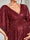 A-Line/Princess V-Neck Short Sleeves Sequin Floor-Length Maternity Wedding Guest Dresses with Side Slit
