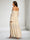 A-Line/Princess Off-the-Shoulder Long Sleeves Chiffon Ankle-Length Maternity Wedding Guest Dresses with Side Slit