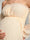 A-Line/Princess Off-the-Shoulder Long Sleeves Chiffon Ankle-Length Maternity Wedding Guest Dresses with Side Slit