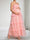 A-Line/Princess Square Neck Sleeveless Tulle Ankle-Length Maternity Wedding Guest Dresses with Ruffles