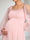 A-Line/Princess Off-the-Shoulder Long Sleeves Tulle Ankle-Length Maternity Wedding Guest Dresses with Ruffles