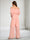 Off-the-Shoulder Long Sleeves Chiffon Jumpsuits Maternity Wedding Guest Dresses with Pleated