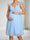 A-Line/Princess V-Neck Cap Sleeves Knee-Length Tulle Maternity Wedding Guest Dresses