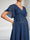 A-Line/Princess V-Neck Short Sleeves Chiffon Floor-Length Maternity Wedding Guest Dresses with Appliques