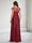 A-Line/Princess Boat Neck Cap Sleeves Floor-Length Maternity Wedding Guest Dresses with Lace