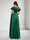 A-Line Crew Neck Floor-Length Maternity Bridesmaid Dresses With Ruffles