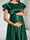 A-Line Crew Neck Floor-Length Maternity Bridesmaid Dresses With Ruffles