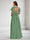 A-Line V-Neck Maternity Bridesmaid Dresses With Ruffles & Bow