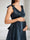 A-Line V-Neck Maternity Bridesmaid Dresses With Bow & Ruffles