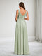 A-Line/Princess V-Neck Maternity Bridesmaid Dresses With Pleats