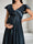 A-Line V-Neck Short Sleeves Ruched Maternity Bridesmaid Dresses With Ruffles