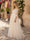 A-Line/Princess Off the Shoulder 3/4 Sleeves Floor-Length Maternity Wedding Dresses With Lace
