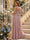 A-Line/Princess One-Shoulder Sleeveless Maternity Bridesmaid Dresses With Ruffles