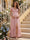 A-Line/Princess Sweetheart Ankle-Length Maternity Bridesmaid Dresses With Ruffles &Split Side