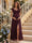 A-Line/Princess Sweetheart Ankle-Length Maternity Bridesmaid Dresses With Ruffles &Split Side