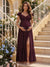A-Line/Princess Sweetheart Ankle-Length Maternity Bridesmaid Dresses With Ruffles &Split Side
