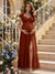 A-Line/Princess Sweetheart Ankle-Length Maternity Bridesmaid Dresses With Ruffles &Split Side