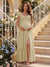 A-Line/Princess Sweetheart Ankle-Length Maternity Bridesmaid Dresses With Ruffles &Split Side