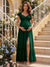 A-Line/Princess Sweetheart Ankle-Length Maternity Bridesmaid Dresses With Ruffles &Split Side